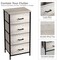 Sorbus Dresser with 4 Drawers - Bedside Furniture & Night Stand End Table Dresser with Steel Frame, Wood Top, Easy Pull Fabric Bins for Home, Bedroom Accessories, Office & Dorm